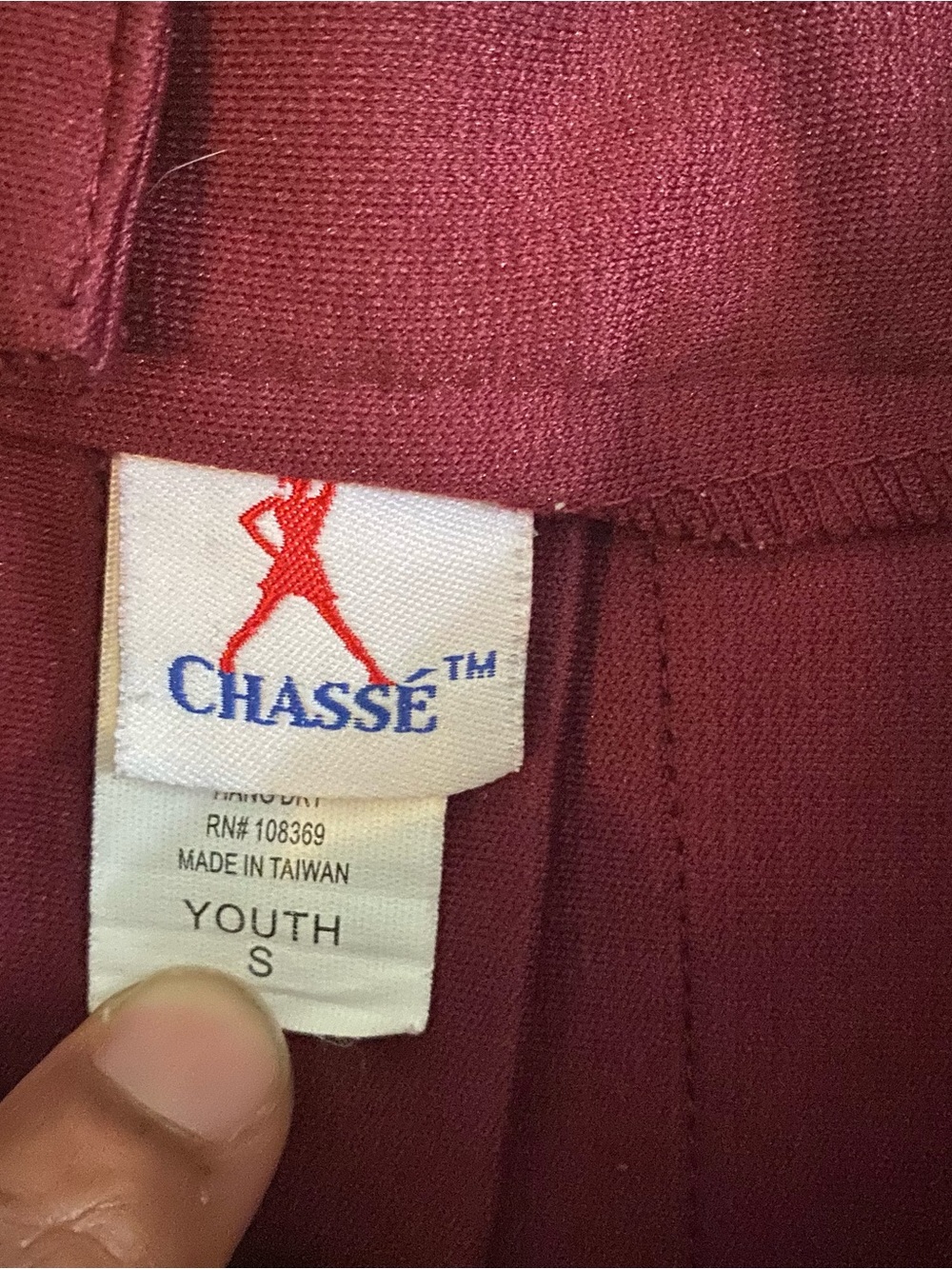 Chassè Girls Youth Cheerleaders Maroon & White Uniform: Size Small - Picture 5 of 7